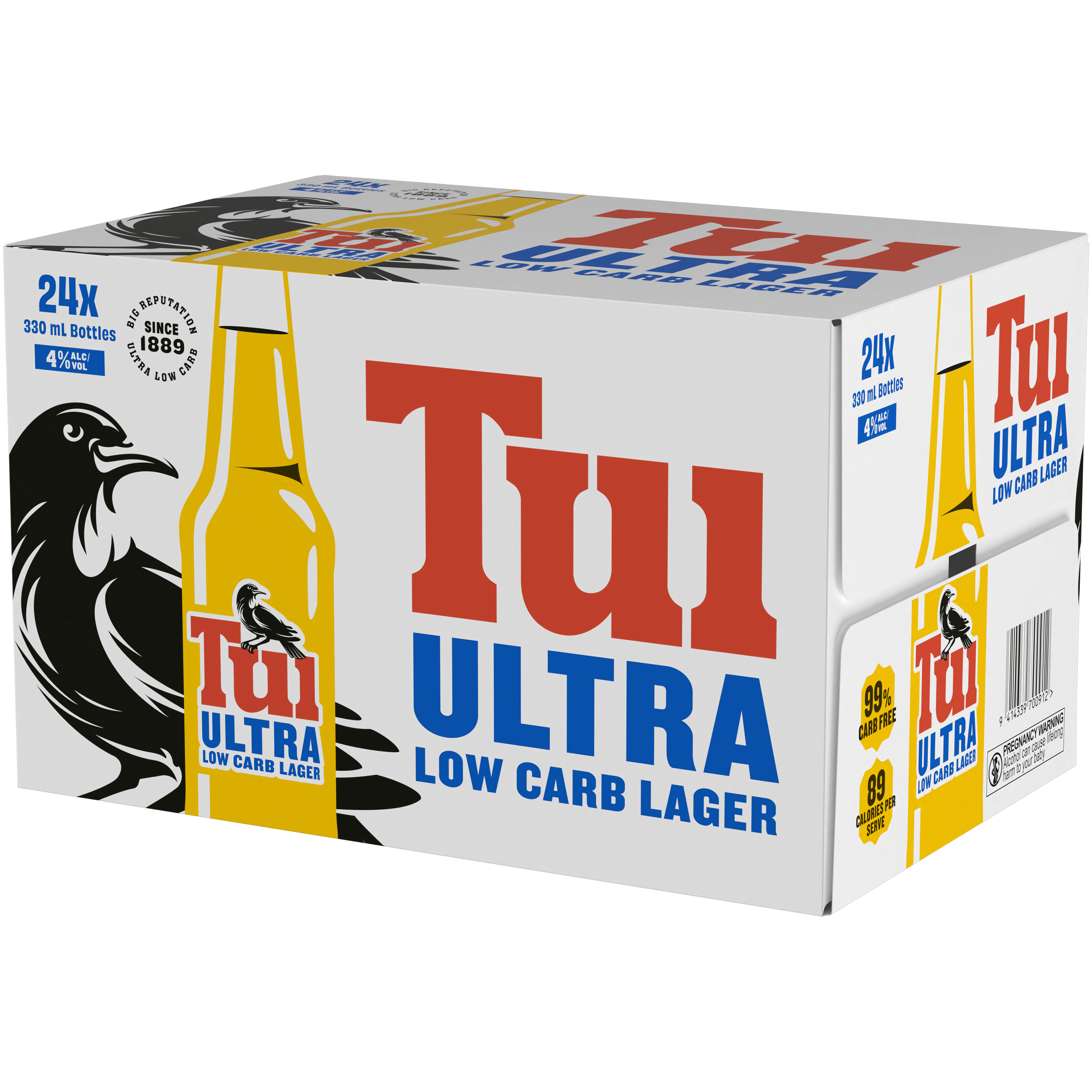 9414339700912 Tui Ultra LC 24 X 330Ml Bottle Case 3D